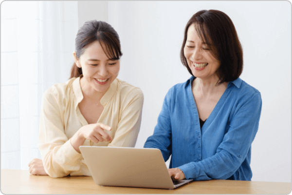 遠方に暮らす家族も一緒に参加できる