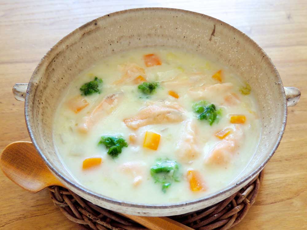 クリコの介護食スタジオ・鮭のクリームシチュー